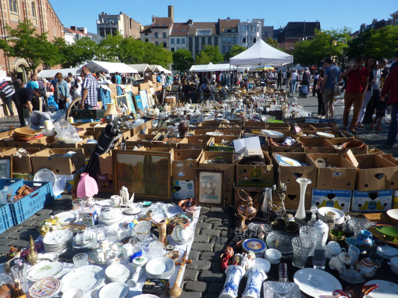 Brussel Vossenplein Vlooienmarkt